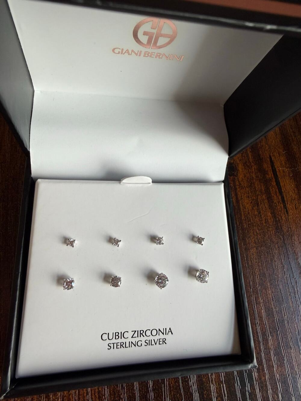 Giani Bernini 4 Piece Stud Earrings Set